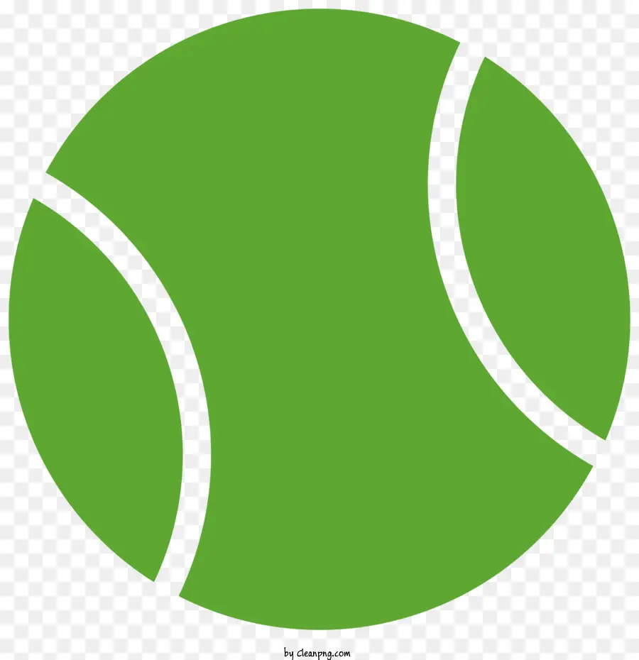 Grüne Tennisball Konzept 4U Black Center Weiße Buchstaben - Grüner Tennisball mit 