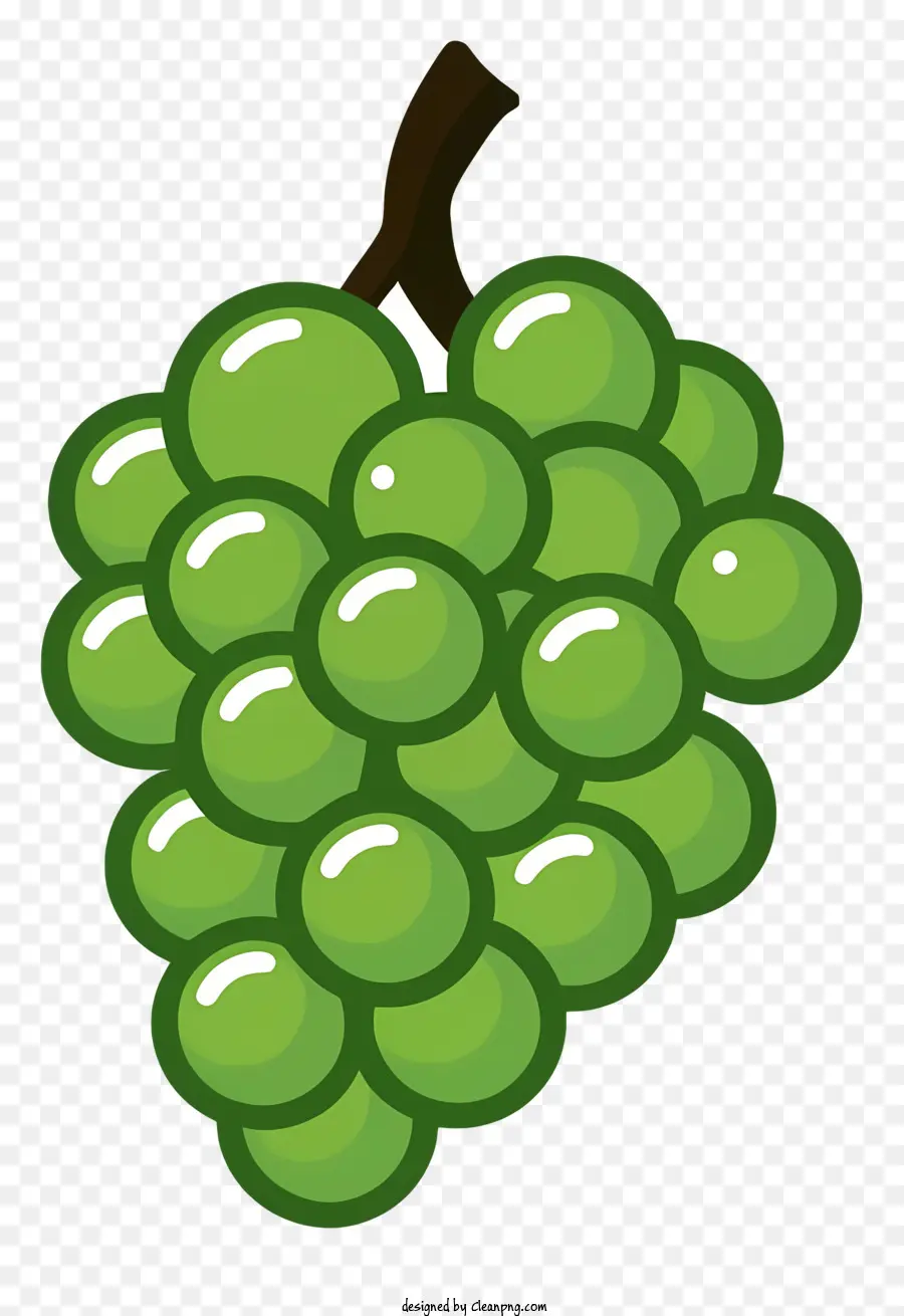 uva verde uva cluster clusteria rotonda a forma di uva fresco colore verde - Uva verde cluster con imperfezioni, presunta vite
