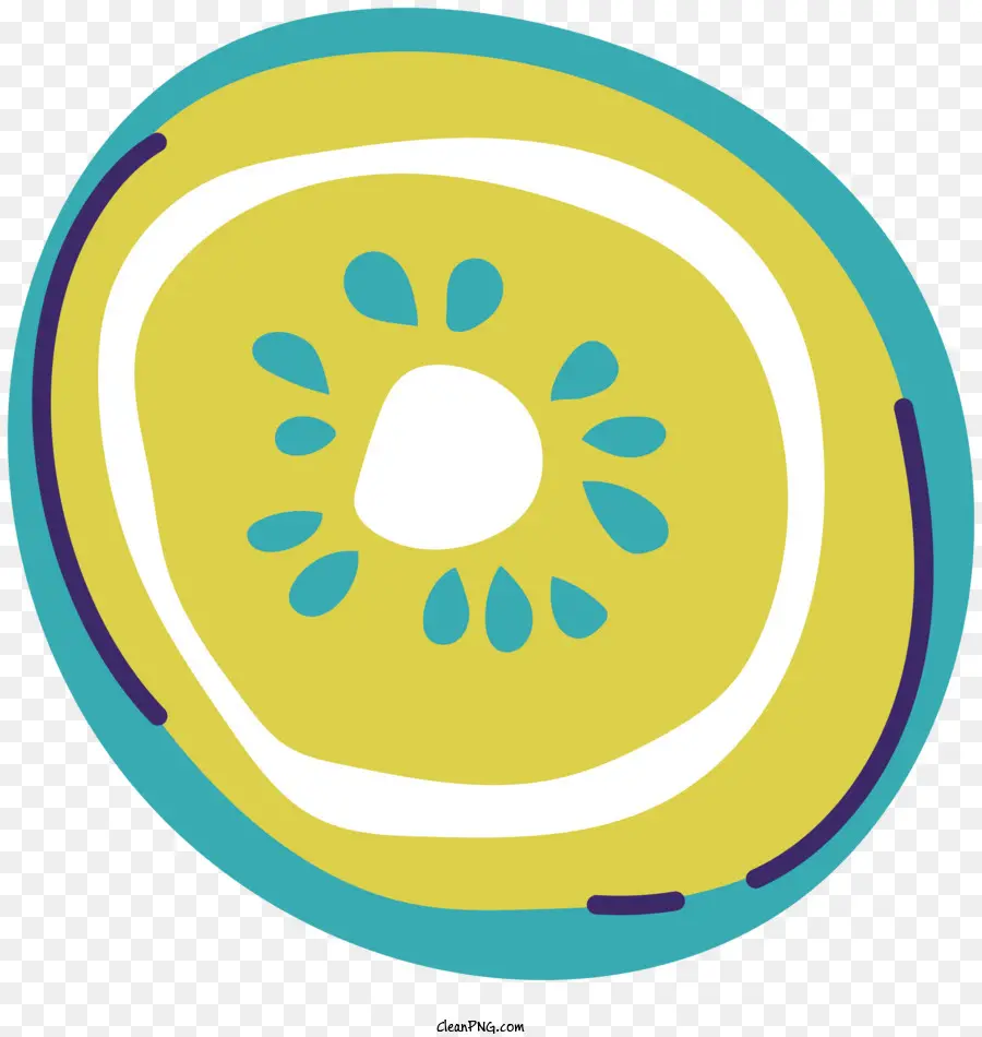 Thiết kế lát trái cây dưa hấu Thiết kế trái cây màu vàng và màu xanh lá cây dưa hấu Designon Design Design Watermelon Slice Art - Lát dưa hấu đầy màu sắc được đặt trên nền đen