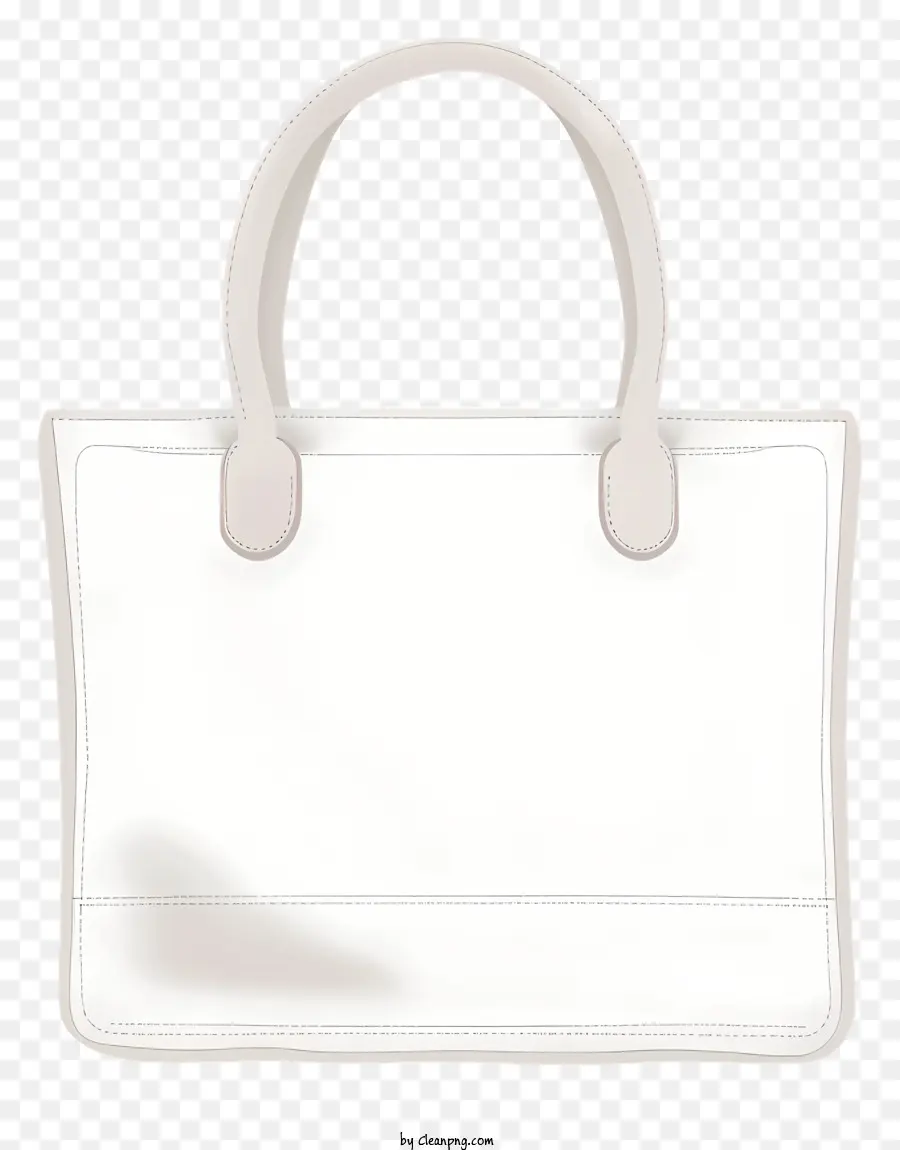weißer Handtasche Ledergriff große Innenraum -geräumige Handtasche Designerin weiße Handtasche - Weiße Handtasche mit Ledergriff und geräumigem Innenraum