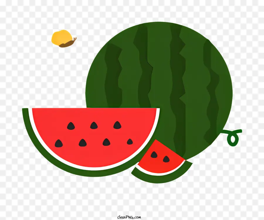 green watermelon slice of watermelon stylized watermelon fresh fruit appetizing food