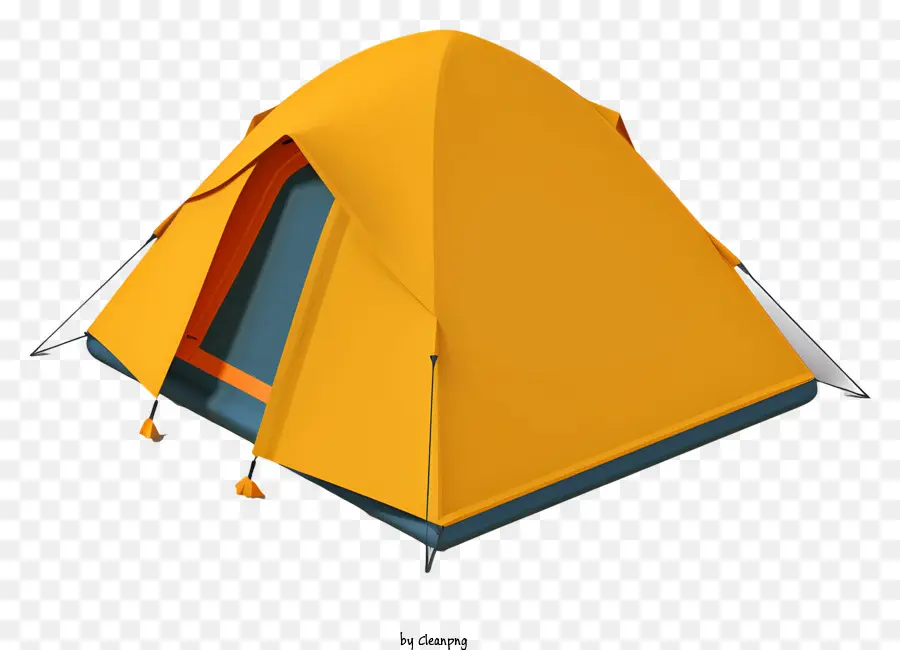 tent blue and orange tent zipper side tent rectangular tent pitched tent