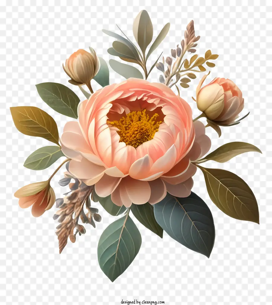 rosa Pfingstrosen weiße Pfingstrosen Blumen blühen - Lebendiger Bouquet aus rosa und weißen Pfingstrosen
