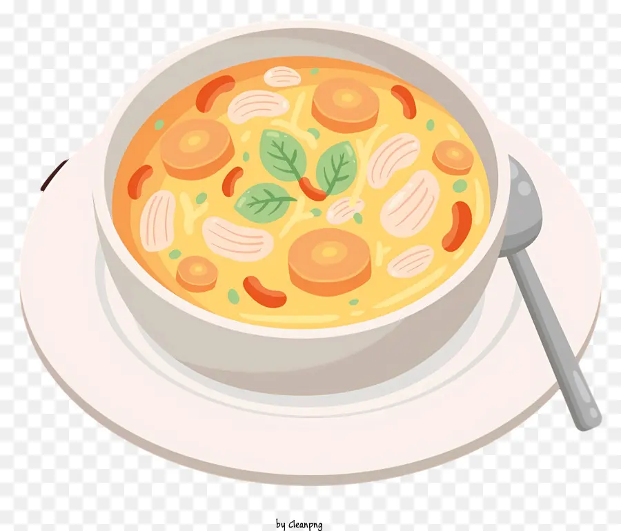 prezzemolo - Ciotola di zuppa vegetale con contorno di prezzemolo