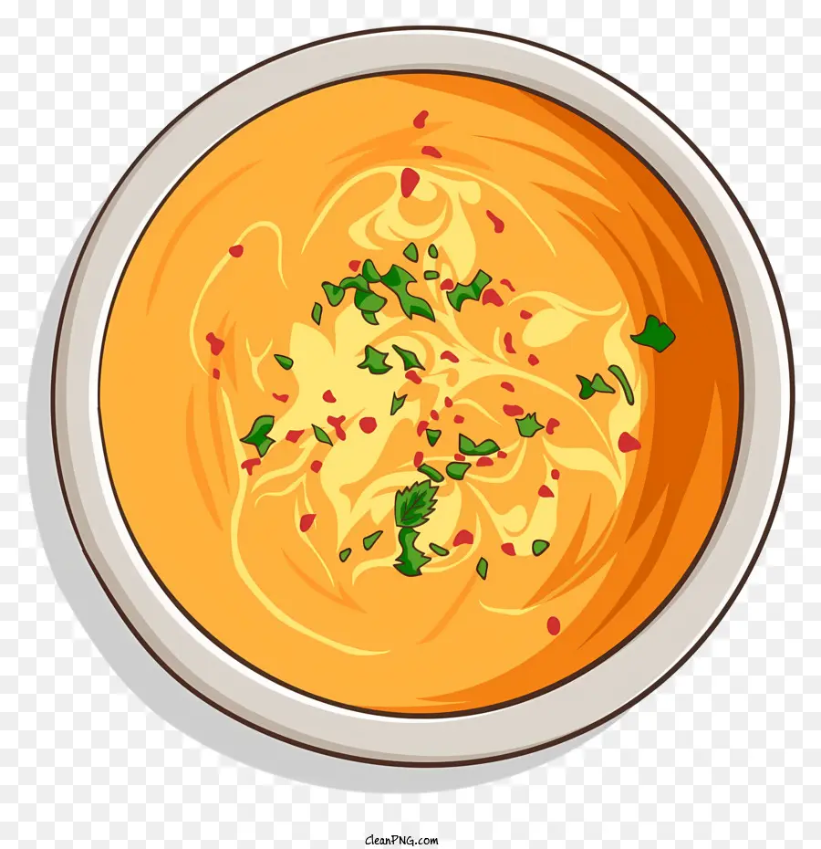 Petersilie - Schüssel Suppe mit Nudeln, Zwiebeln, Petersilie