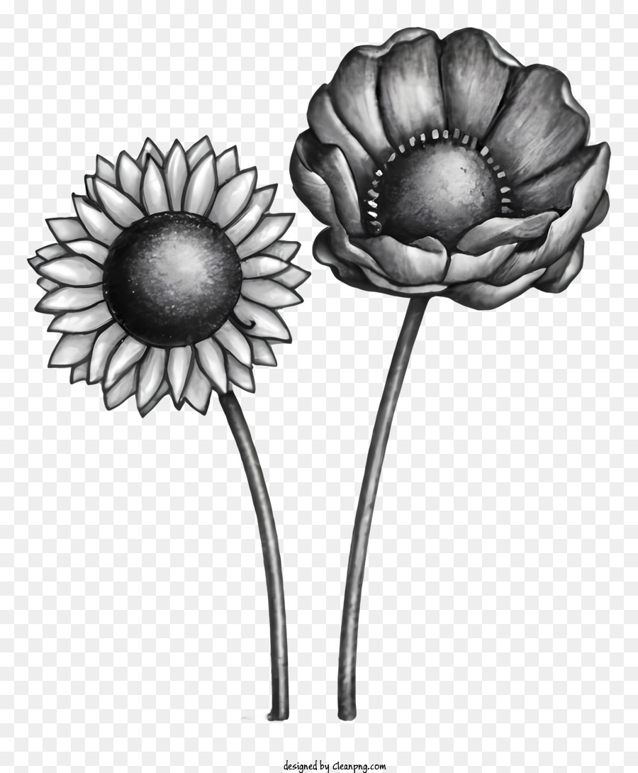 Sunflower Drawing Tutorial - How to draw Sunflower step by step