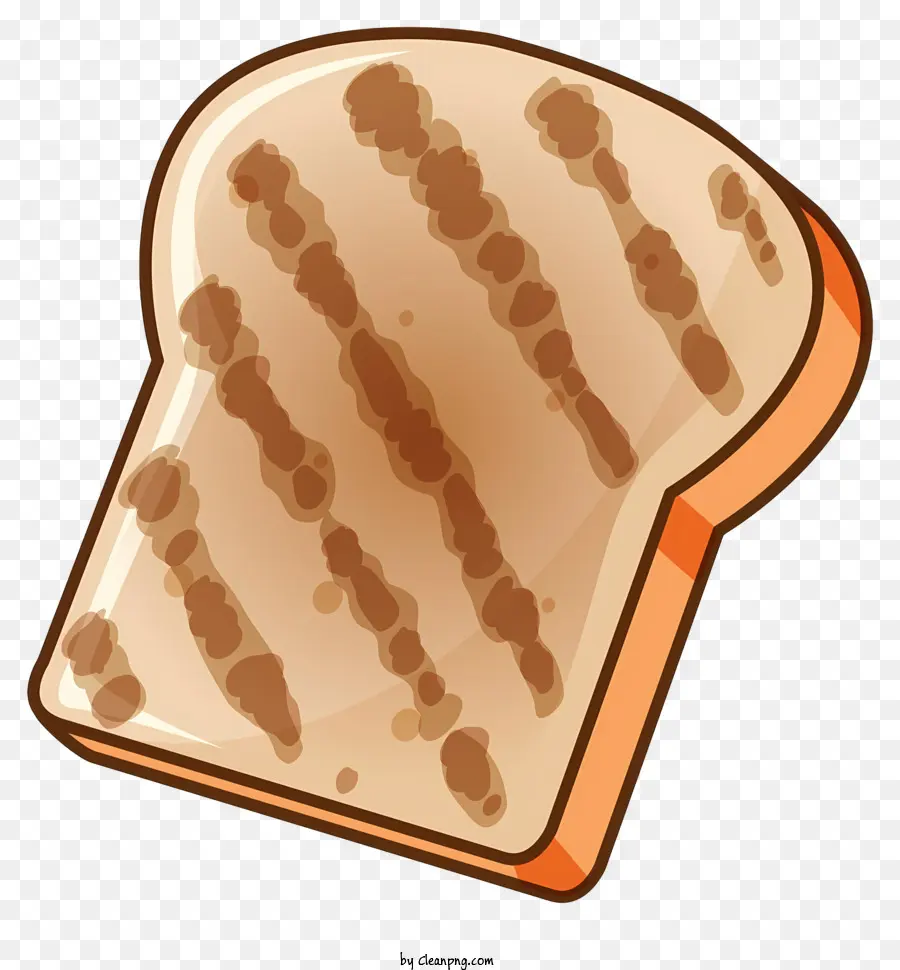 Bánh mì bơ trắng bánh mì nâu bơ bữa sáng - Bánh mì trắng nướng với bơ nâu phết
