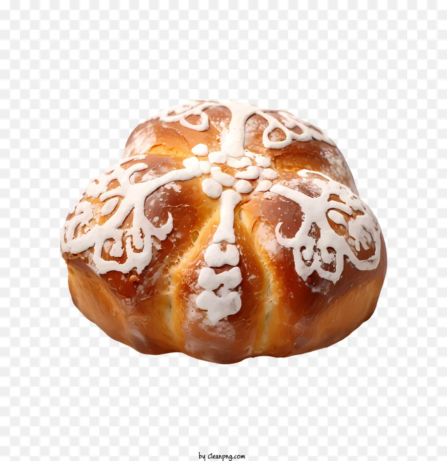 Pan de Muerto Bread Pastry Gebäckdekoration Konstruktion - 
