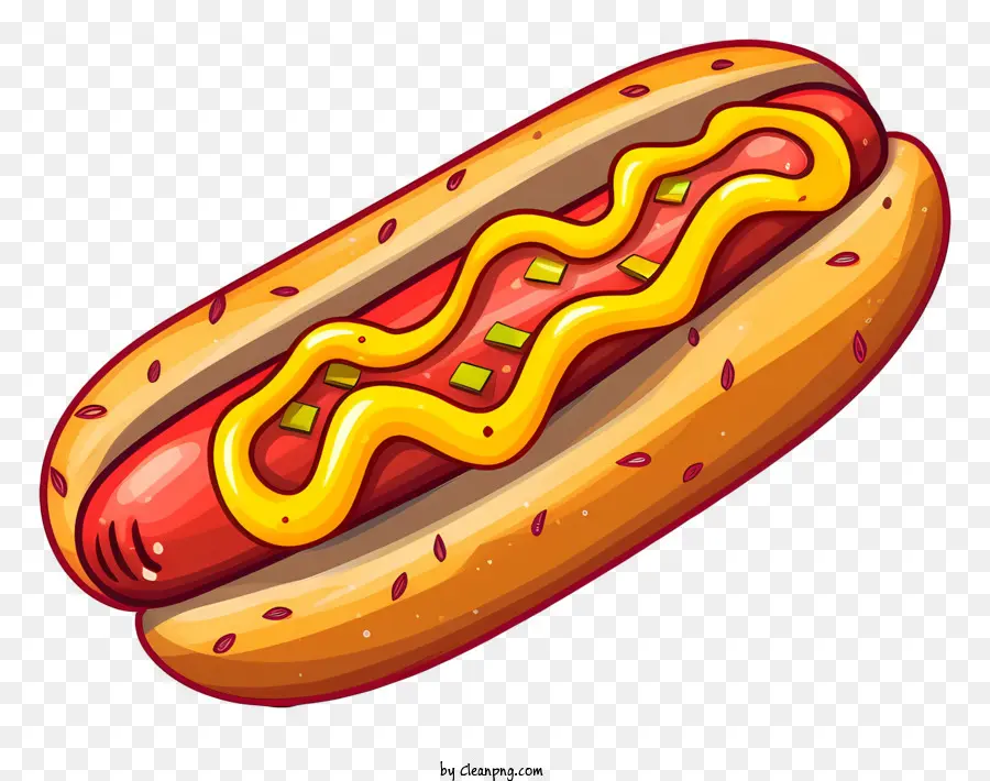 Hot Dog sốt cà chua thức ăn nhanh chó nóng với gia vị - Chó nóng với sốt cà chua trong hình