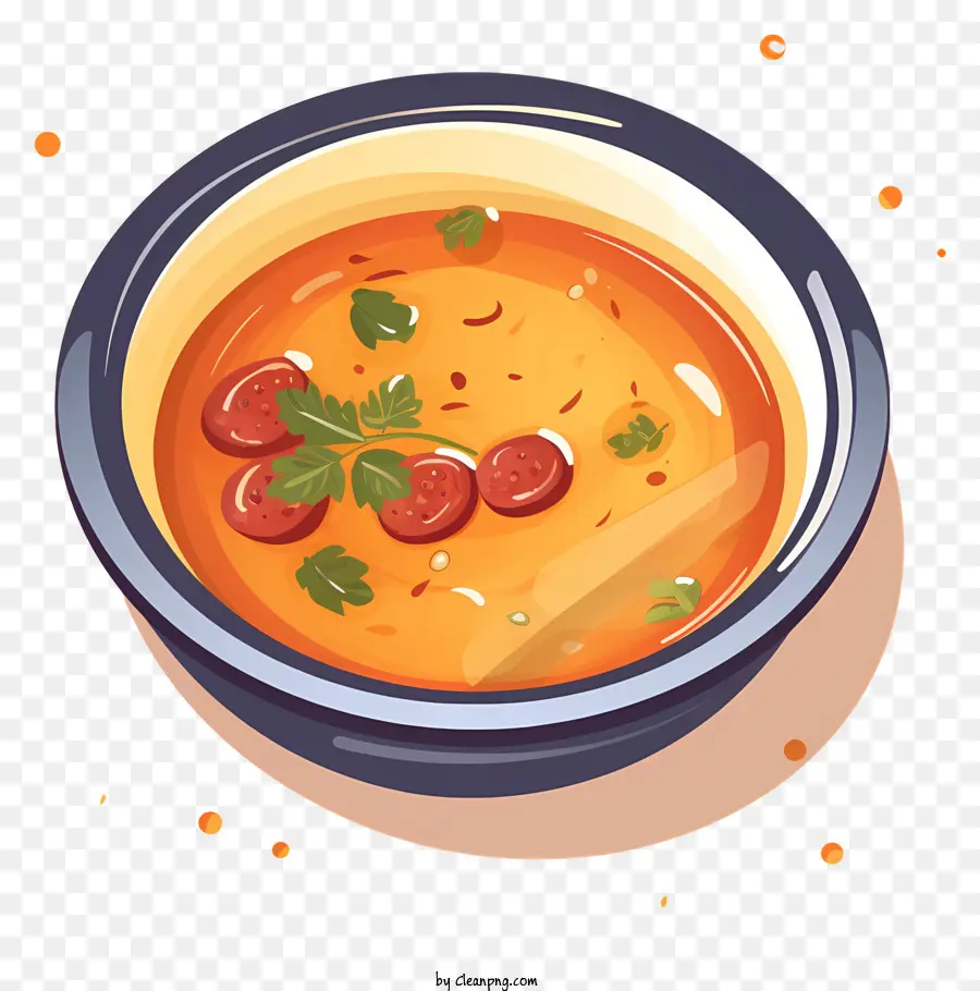 Tomatensuppe Käse Suppe Rezept Tomatensuppe Rezept cremige Suppe - Realistische Schüssel Tomatensuppe mit Käse