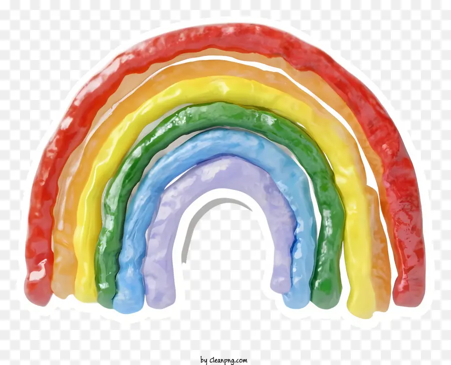 arcobaleno - Arcobaleno con forme rotonde grandi e piccole