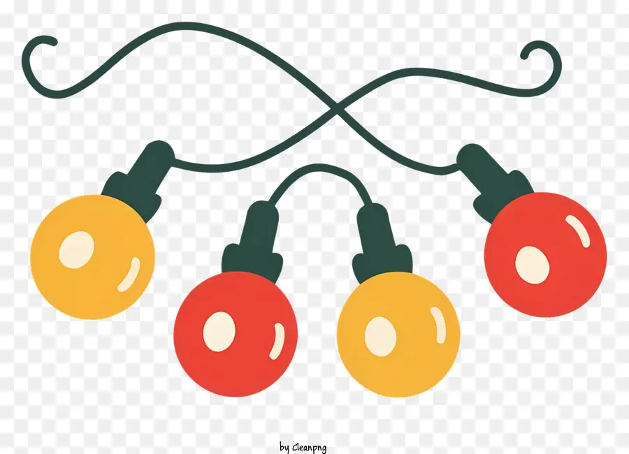 luci di natale - Luci di Natale colorate su uno sfondo nero