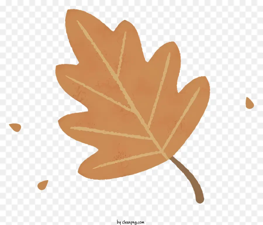 Ahornblatt - Herbst -Ahornblatt blasen im Wind, braun mit weißen Flecken