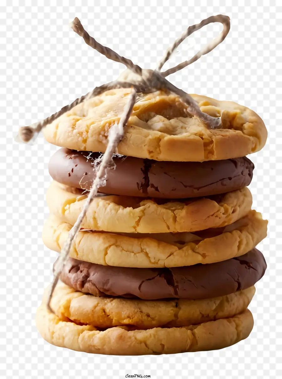 bánh quy sô cô la chip xếp chồng cookie cookie xếp bánh quy ngon - Cookie sô cô la xếp chồng lên nền màu đen