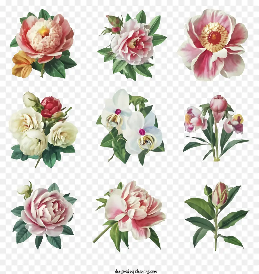 hoa mẫu đơn hoa nở hoa màu hồng - Hoa mẫu đơn đầy màu sắc trong các giai đoạn nở hoa khác nhau