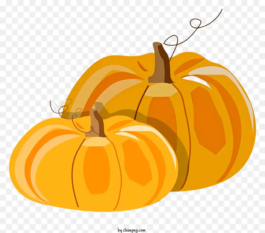 Pumpkins Halloween Decorations Pumpkin Starving Harvest Season Fall/Autumn Decor - Due grandi zucche con fori diversi, sfondo nero