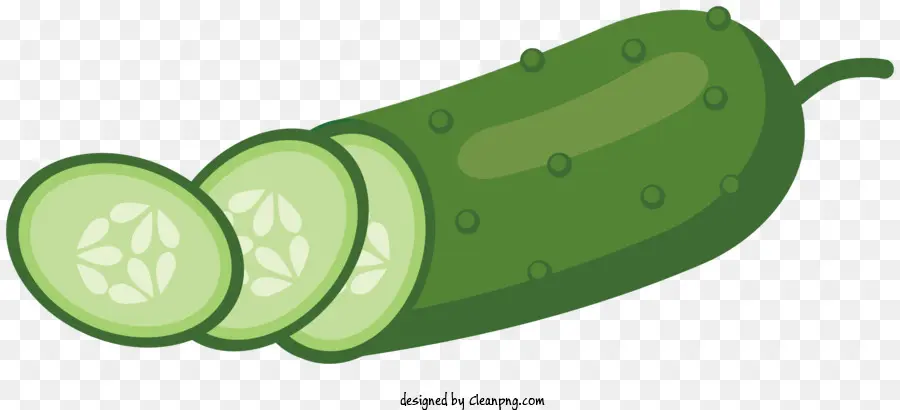 cucumber slice green cut vegetable