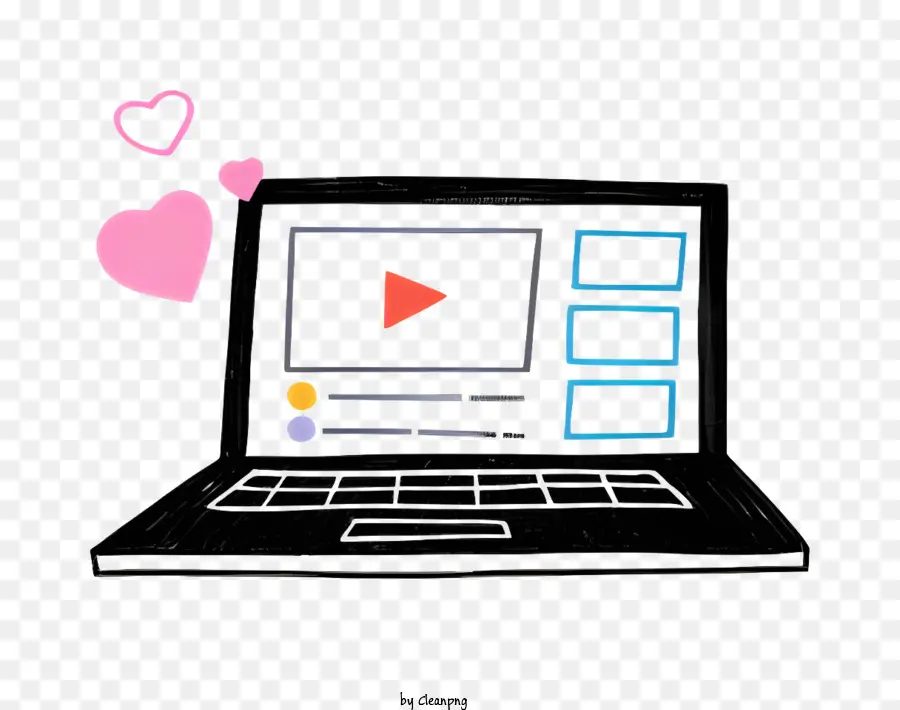 Laptop Video Romantische Szene Paar Couch - Silhouette -Laptop spielt ein Video der romantischen Szene
