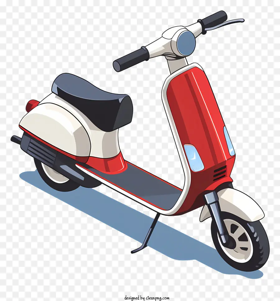 Scooter Red Scooter Transportation Personal Transportation Business Scooter - Scooter rosso e bianco con 