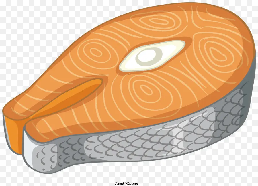 salmon sliced plate skin removed white flesh