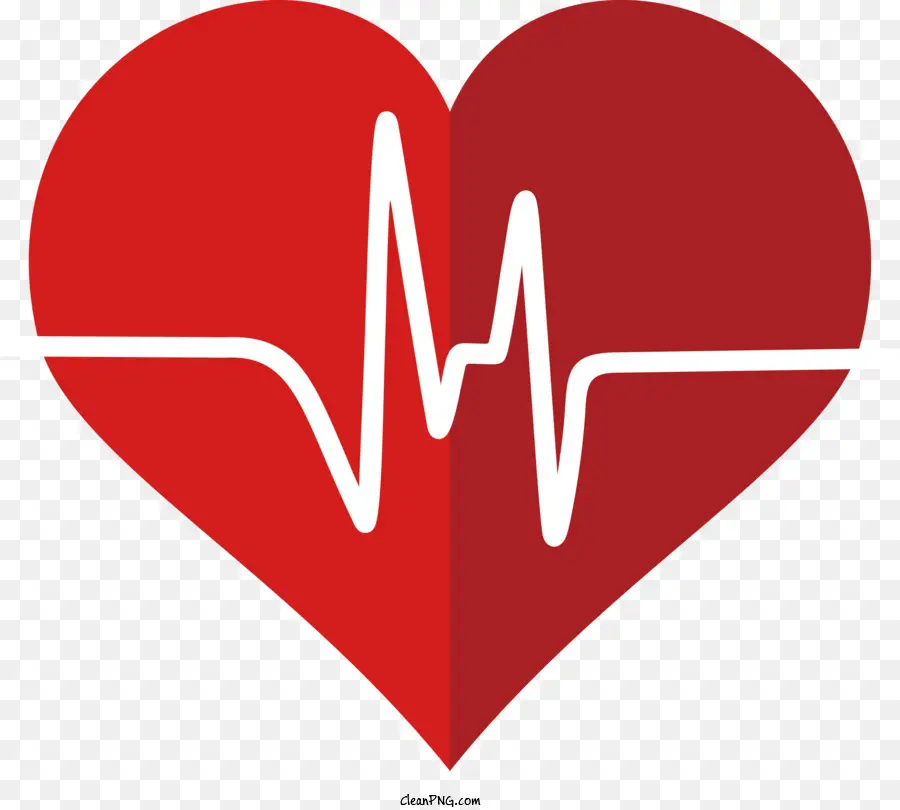 phẳng tim - Trái tim đỏ phẳng với đường viền trắng, không có kết cấu