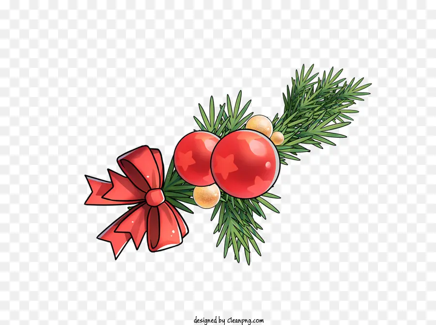 ghirlanda di natale - Giove di Natale con fiocchi rossi e pino