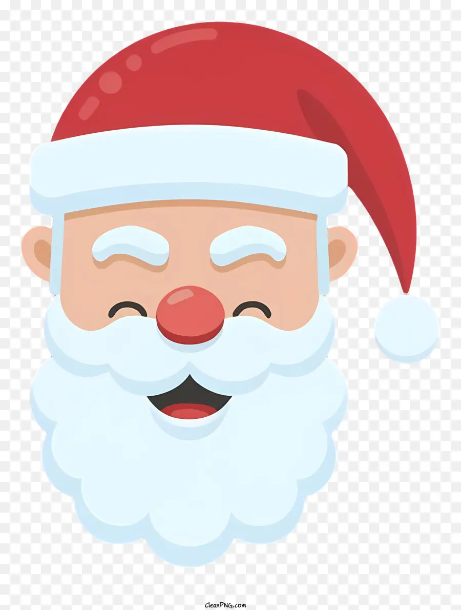Weihnachtsmann - Santa Claus Cartoon mit rotem Bart und Anzug