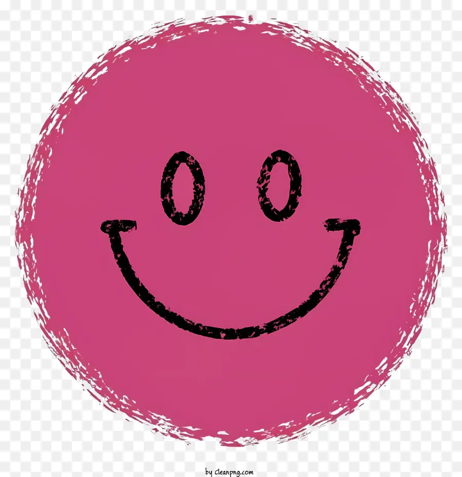 sfondo rosa - Viso sorridente dipinto con sfondo rosa
