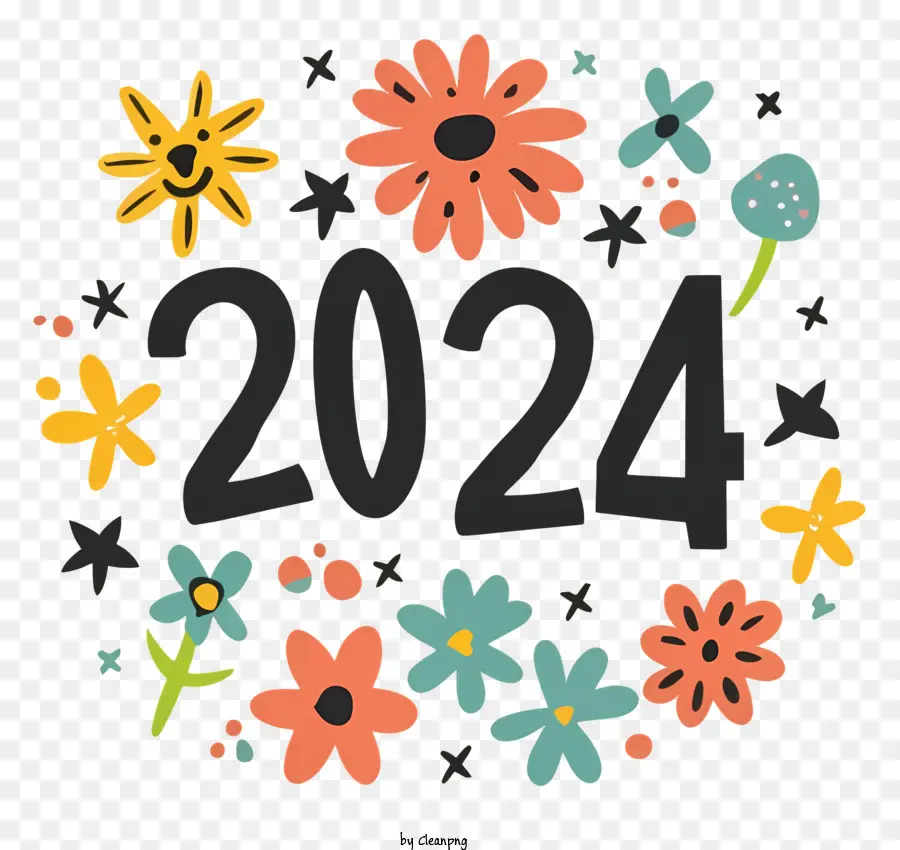 Jahr numerische Repräsentation Kalender Zeitpläne Zeitpläne - Die in verschiedenen Anwendungen verwendete Nummer 2024