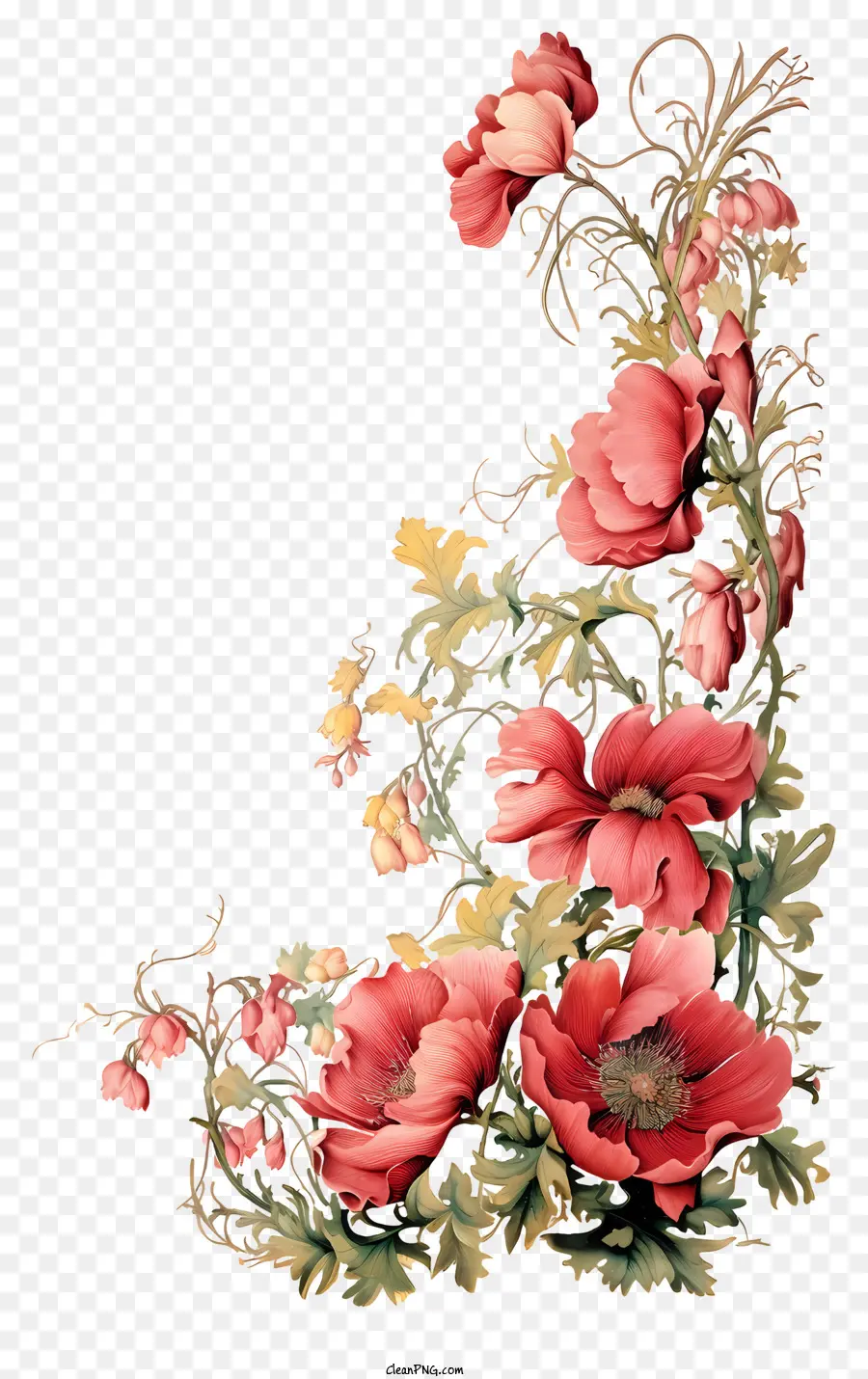 Gesteck - Elegante Vase mit farbenfrohen symmetrischen Blütenanordnung