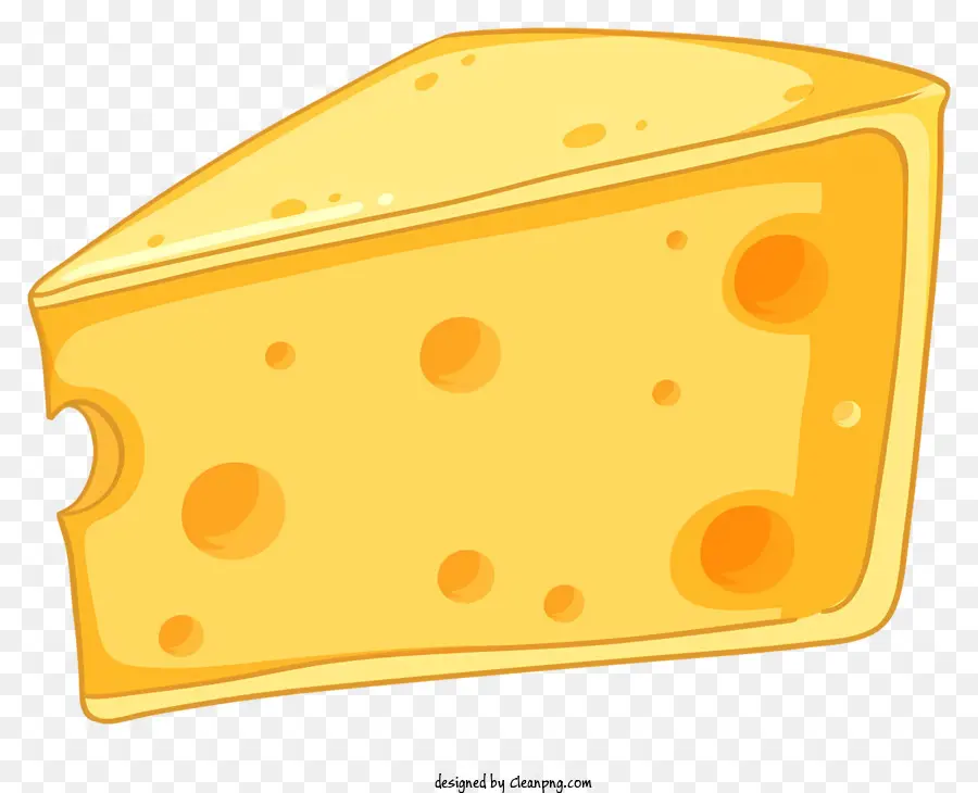Käse mit Löchern gelber Käse Käse Produkt Käse Scheibe schwarzer Hintergrund - Gelber Käse mit Löchern auf schwarzem Hintergrund