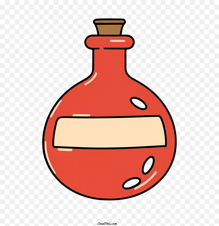 Health Flaschenflasche rotes Glasflüssigkeit - 
