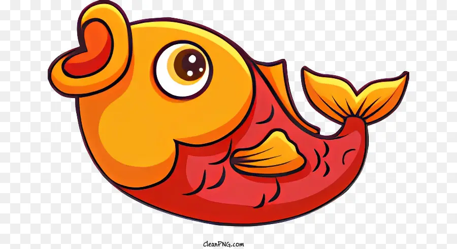 fish large mouth long tongue round eyes cylindrical body