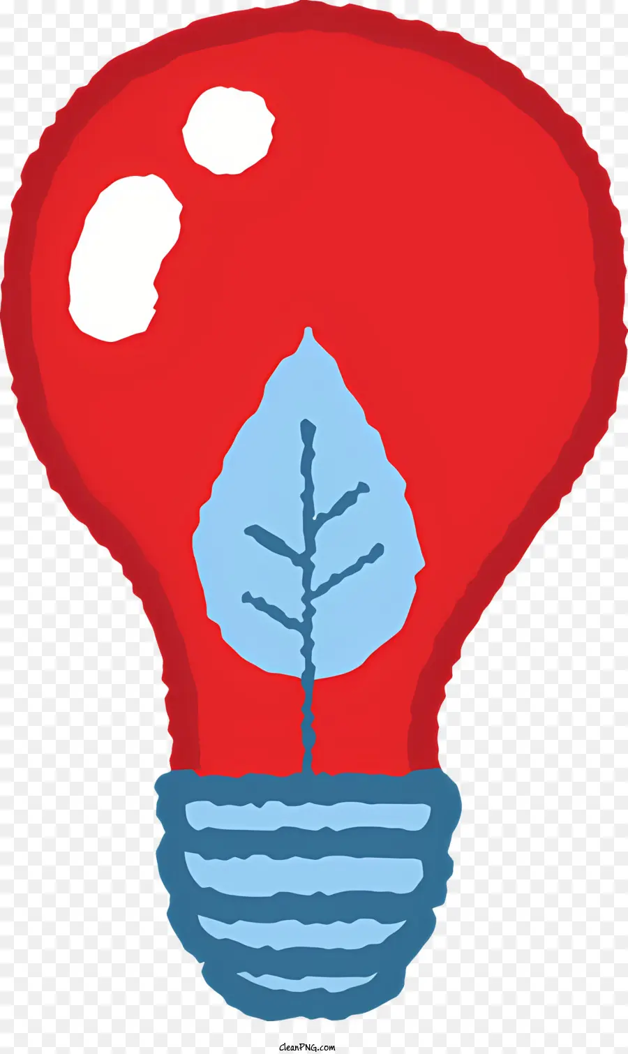 Kleinbaum - Mit Wasser und Baum gefüllte rote Glühbirne symbolisiert Wachstum und Entwicklung