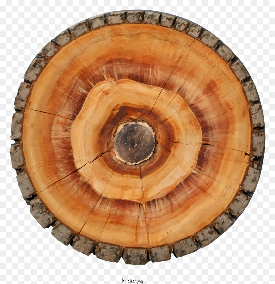 Felled piece of wood from a tree trunk with growth rings isolated on white. Tree  rings with texture and detail Stock Photo - Alamy