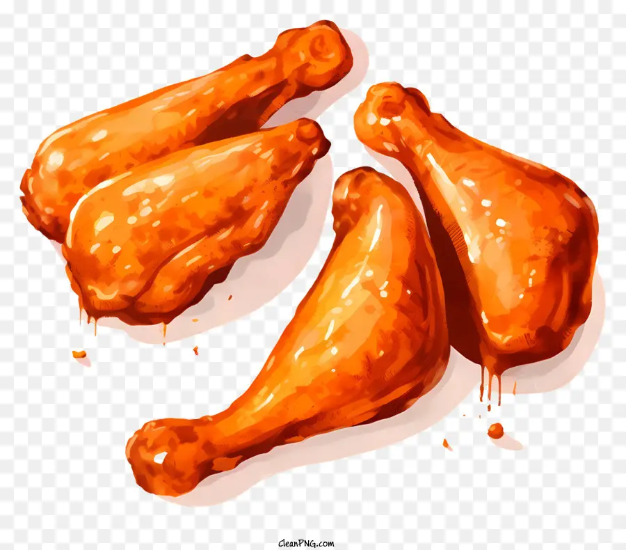 pollo fritto - Immagine ravvicinata di pollo fritto croccante