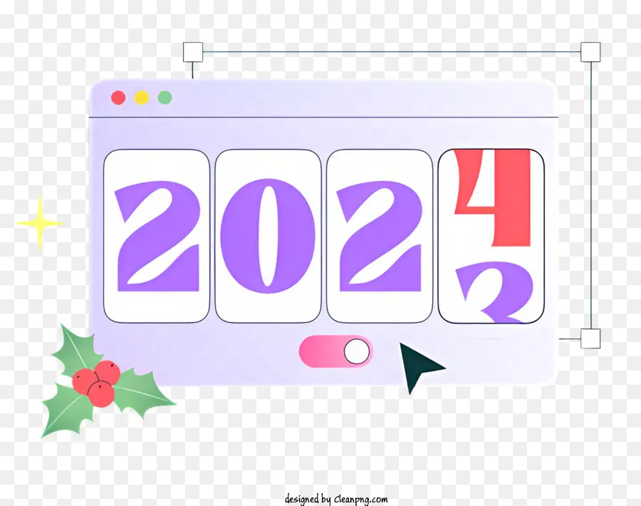 Weihnachtsdekoration - Kalender mit 22. Dezember 2022 und Weihnachtsdekorationen