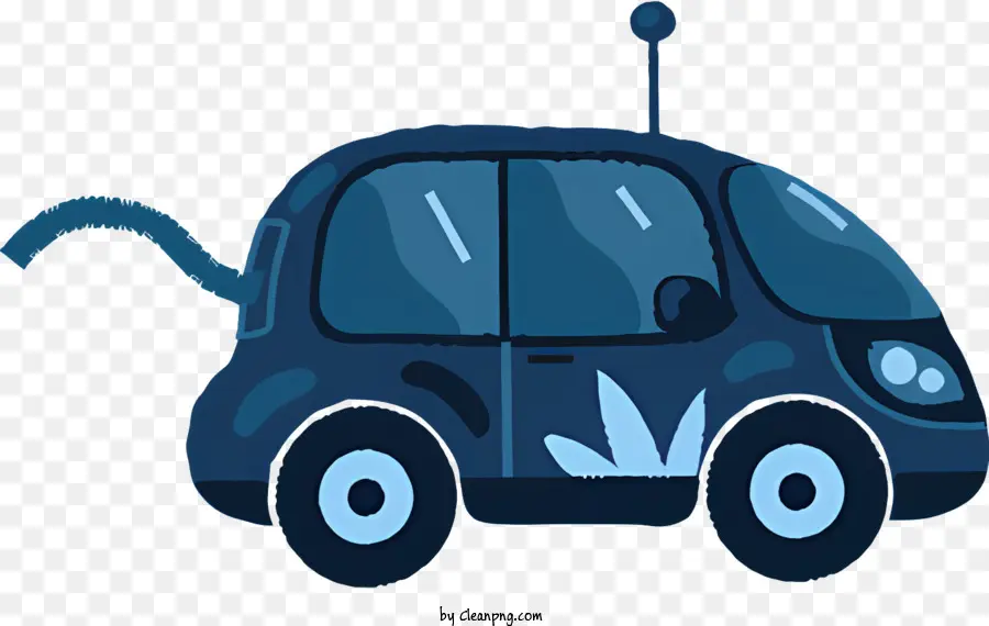 ăng ten cửa sổ phía sau xe hơi nhỏ xe hơi xe hơi xanh ăng -ten - Xe nhỏ màu xanh với ăng ten vây cá mập