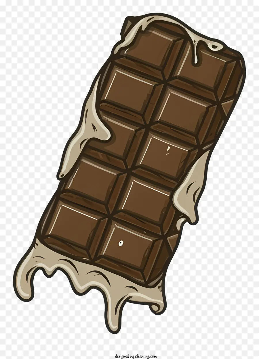 barra di cioccolato - Barretta di cioccolato con gocce di cioccolato e panna
