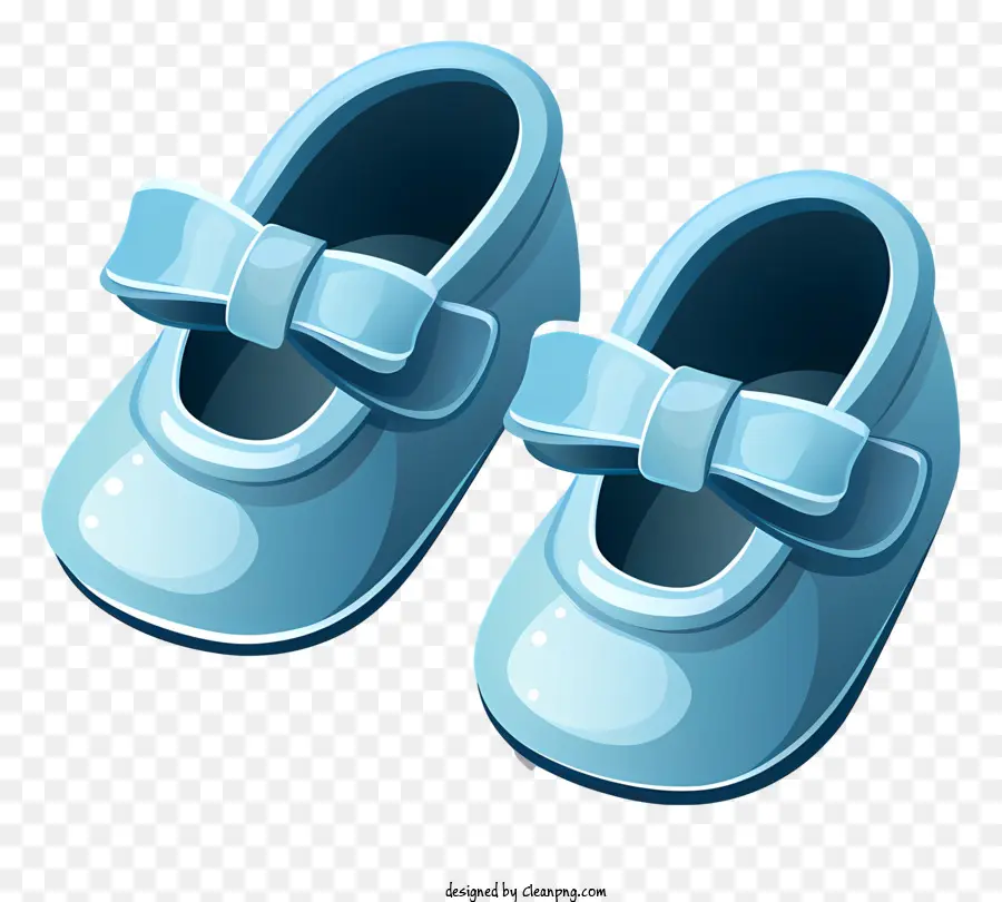 scarpe per bambini scarpe da papillon blu scarpe da bambino lucido scarpe per bambini in plastica per bambini - Scarpe da bambino blu con papillon design
