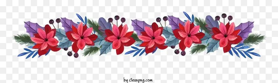 Malen großer Arrangement farbenfrohe Blumen schwarzer Hintergrund welliges Muster - Bunte Blumen, die in schwarzem Muster angeordnet sind