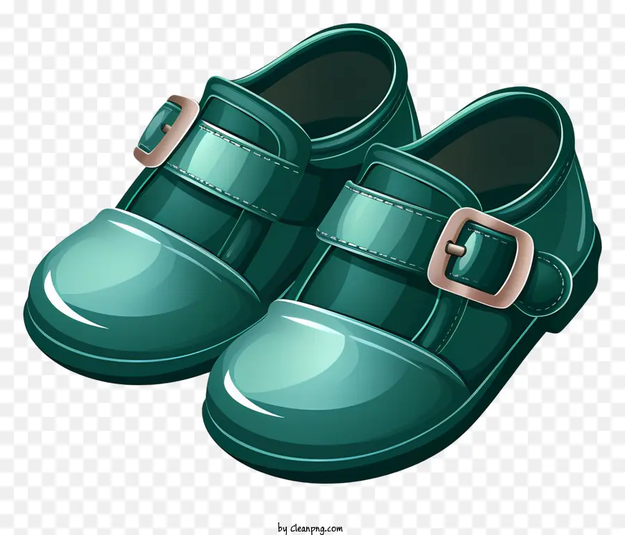 grüne Schuhe Lederschnalle Schuhe Schnürschuhe braune Schnallenschuhe Modes Schuhe Schuhe Schuhe - Grüne Schuhe mit Lederschnallen und Schnürdesign auf schwarzem Hintergrund