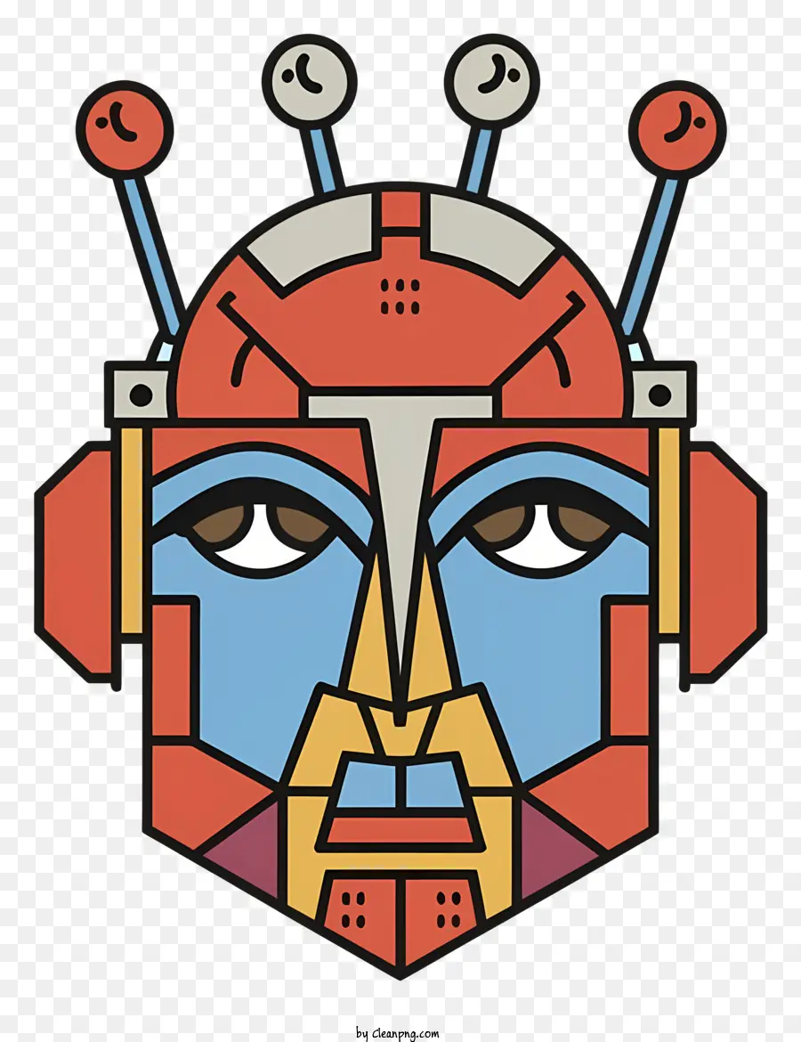 Robot simile a quello umano caratteristiche faccia a faccia e mani allungate corpo - Robot umanoide futuristico con un aspetto metallico