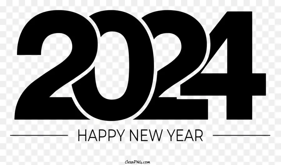 Das kommende Jahr des Neujahr - Einfache, moderne Schwarzweißgrafik 2022