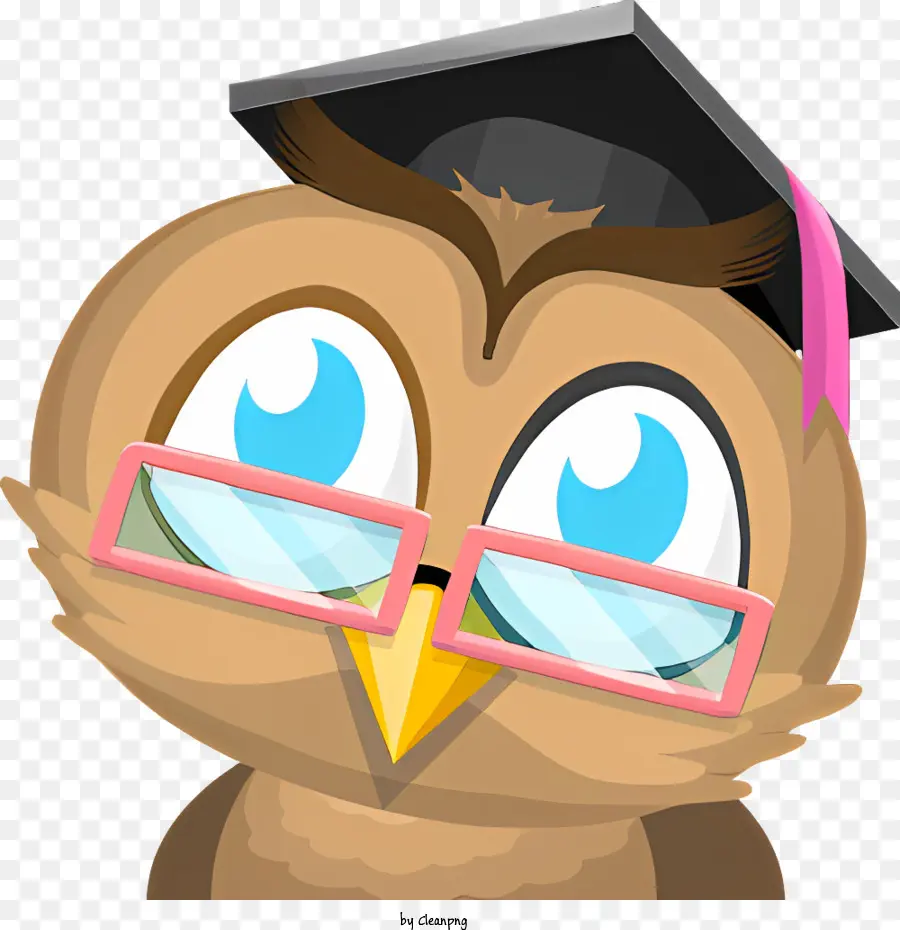 mũ tốt nghiệp - CUTIOUS OWL TRONG Kính có nắp tốt nghiệp