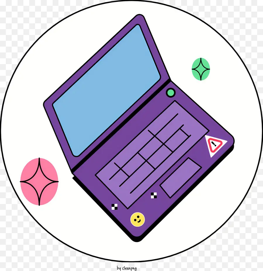 bunten hintergrund - Geschlossener Laptop mit farbenfrohen Hintergrund von Objekten