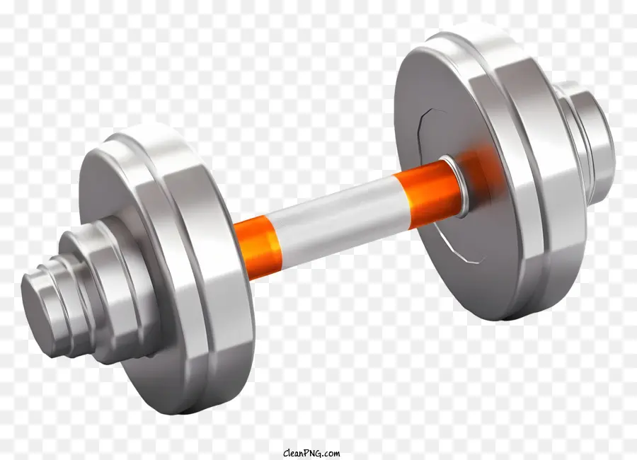 Gewichtheber Hanteln Chrom Hanteln Gummibandgewichte Fitnessgeräte Krafttraining - Flaches Bild von Chrom -Hanteln, die durch Gummi verbunden sind