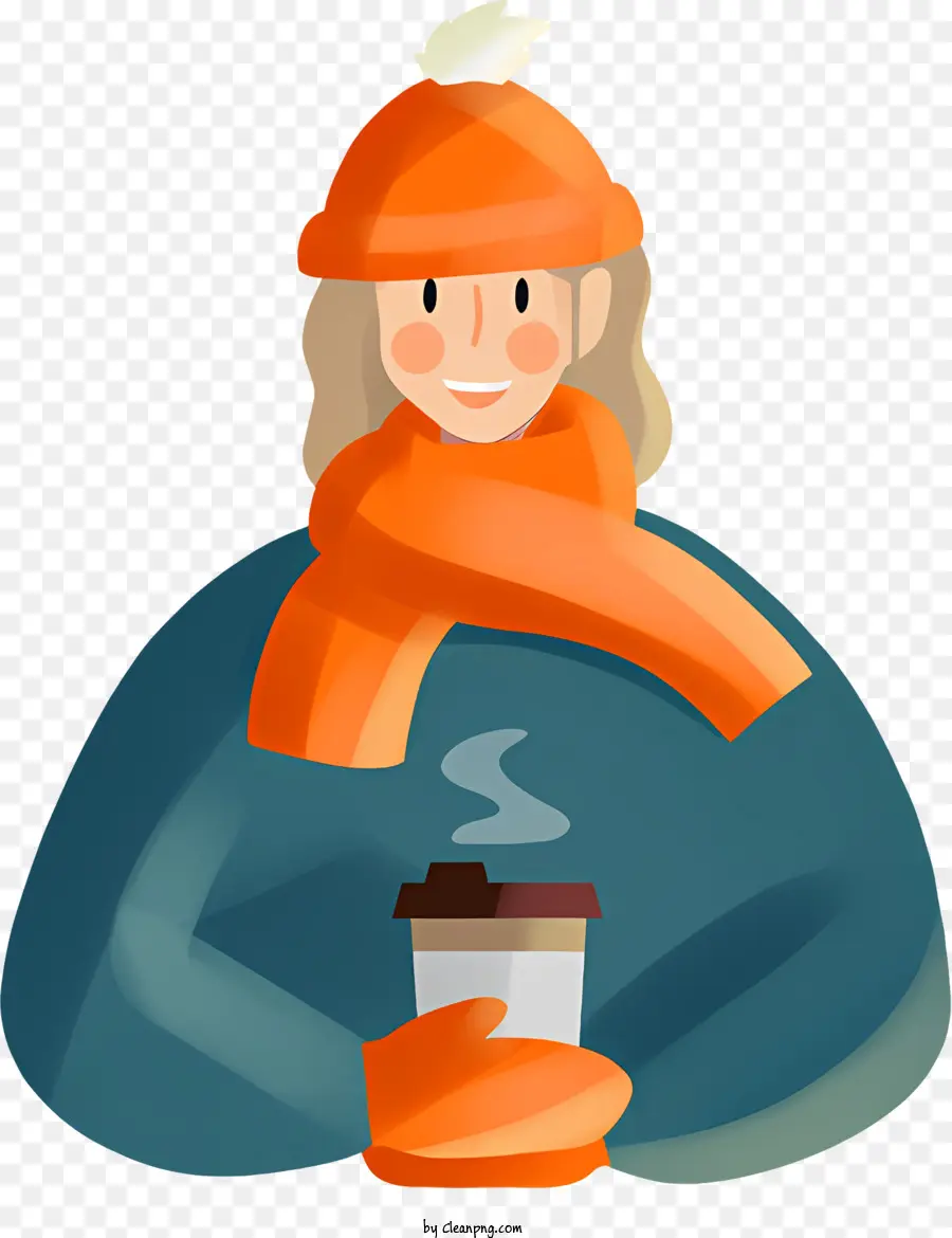 Kaffee - Entspannter Mann mit Kaffee, warme Farben, ohne Text