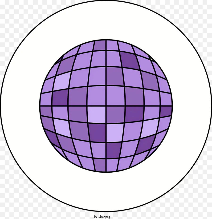 sfondo bianco - Round Purple Globe con sfondo bianco e anelli