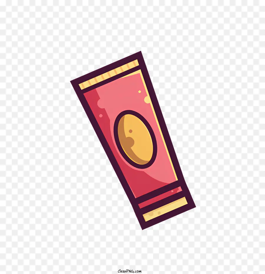 rossetto rossetto rossetto rossetto di bellezza del prodotto trucco - Tubo rossetto rosa con top giallo su nero